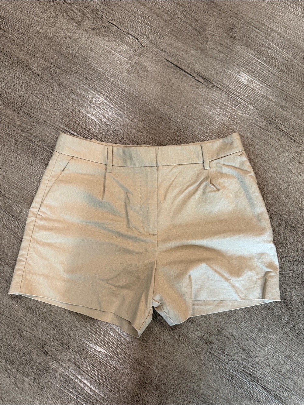 Zara Cream Tailored Shorts